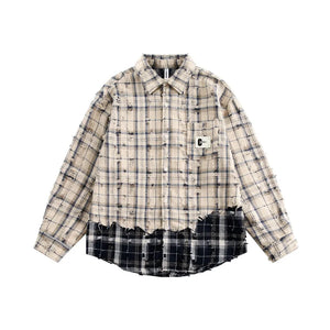The Eamon Long Sleeve Patchwork Shirt