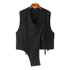 The Blair Stripped Asymmetric Vest