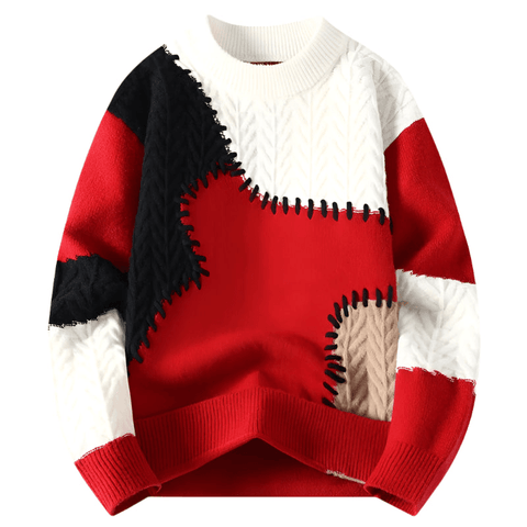 The Vivaldi Oversized Patchwork Sweater