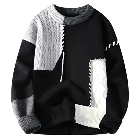The Galileo Oversized Patchwork Sweater