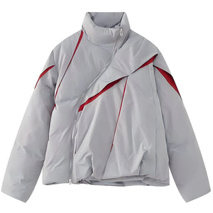 The Zain Asymmetrical Puffer Winter Jacket