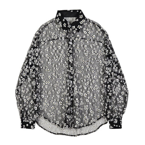 The Petunia Translucent Loose Fit Shirt