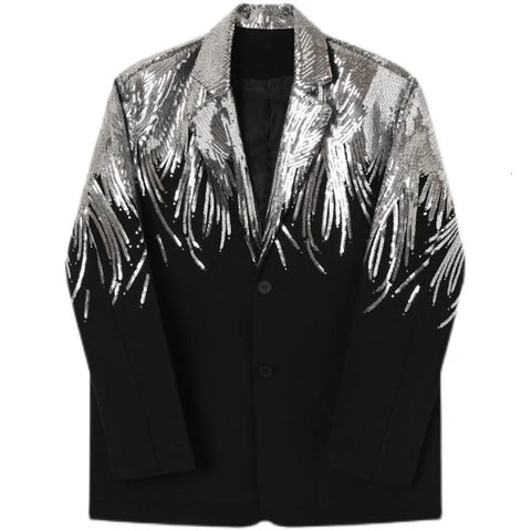 The Silver Flames Sequin Blazer