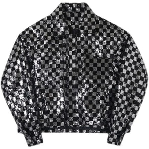 The Microcheck Sequin Jacket