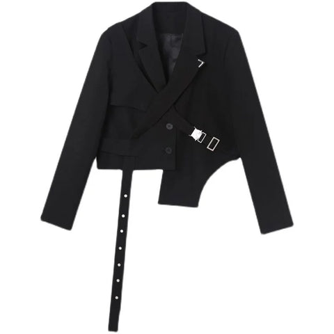 The Akin Two-Piece Strapped Blazer