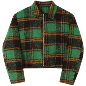 The Jakob Plaid Cropped Jacket