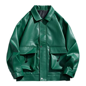 The Leocadia Leather Zip Jacket