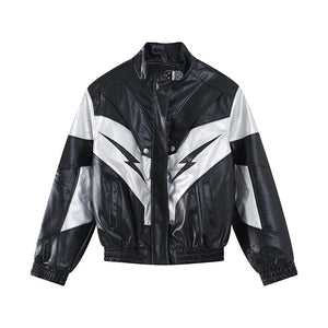 The Bolt Faux Leather Moto Jacket
