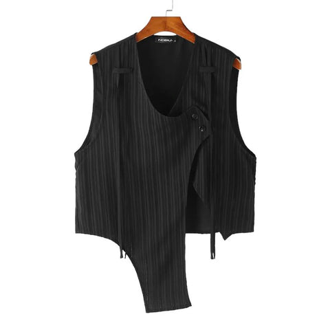 The Blair Stripped Asymmetric Vest