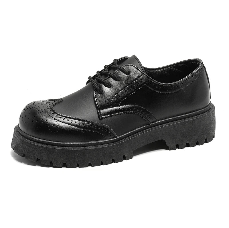 The Thespian Leather Platform Oxfords