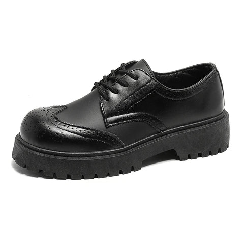The Thespian Leather Platform Oxfords