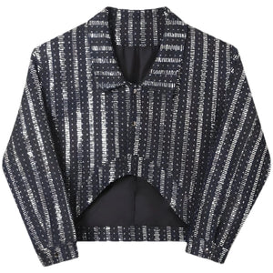 The Vertigo Cropped Sequin Jacket