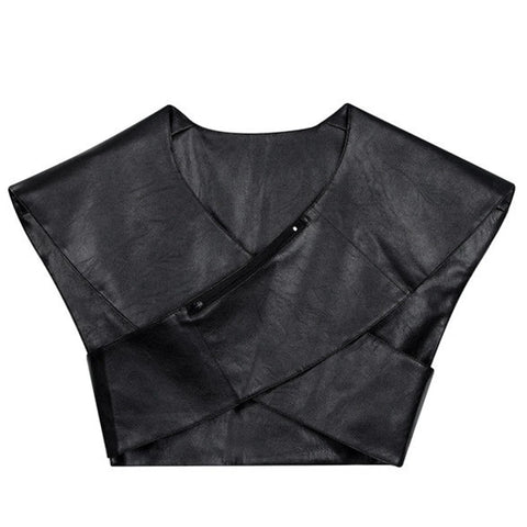 The Xavier Faux Leather Vest