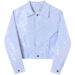 The Louis Sequin Cropped Jacket