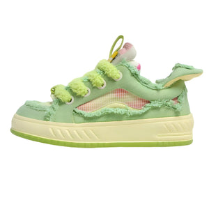The Fortress Distressed Low-Top Sneakers