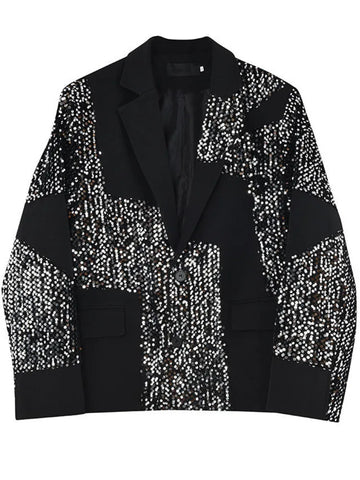 The Marcel Oversized Sequin Blazer