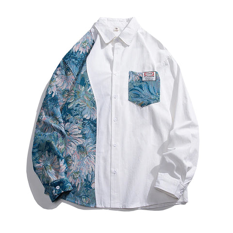 The Theodric Long Sleeve Embroidered Shirt