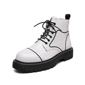 The Trident Leather Platform Boots