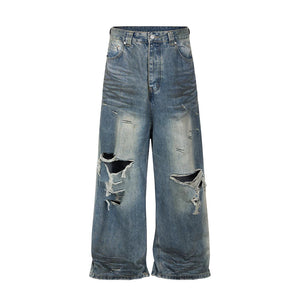 The Odric Distressed Oversized Jeans