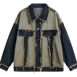 The Aurelia Tassel Denim Oversized Jacket