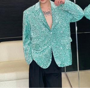 The Castor Long Sleeve Sequin Blazer