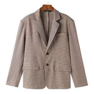 The Bowen Loose Fit Plaid Blazer