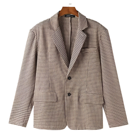 The Bowen Loose Fit Plaid Blazer