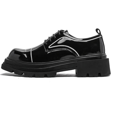 The Nero Platform Leather Oxfords