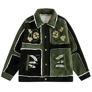 The Azalea Plush Embroidered Oversized Jacket