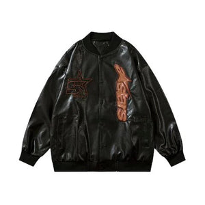 The Winslow Faux Leather Biker Jacket
